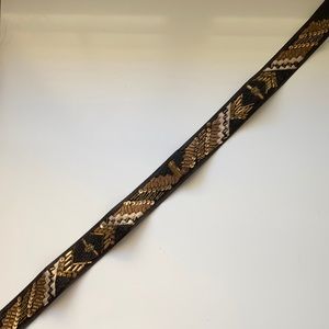 Club Monaco beaded and embroidered belt